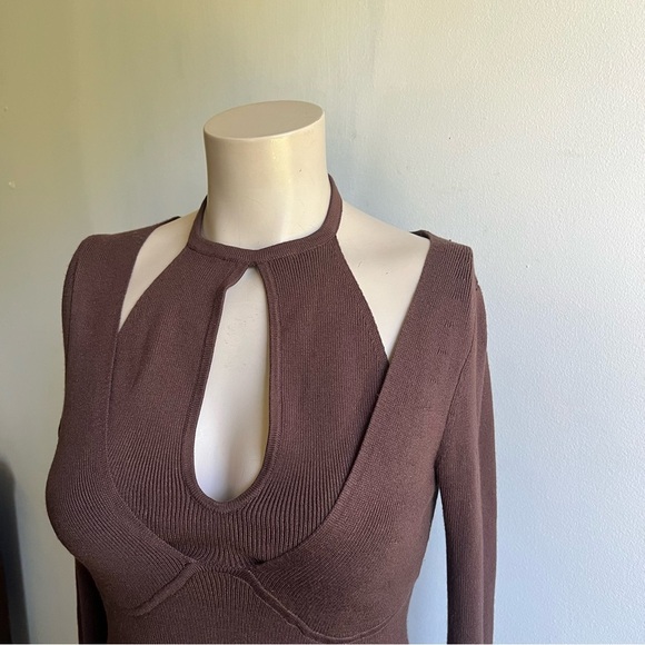 Revolve Camila Coehlo Allora Mini Dress in Chocolate - Picture 11 of 15